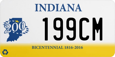 IN license plate 199CM