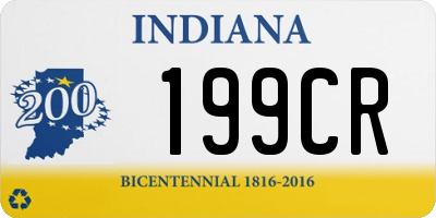 IN license plate 199CR