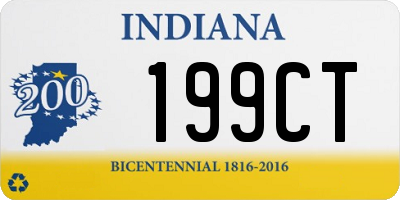 IN license plate 199CT