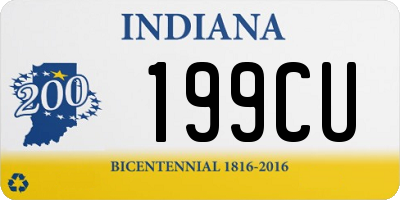 IN license plate 199CU