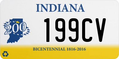 IN license plate 199CV