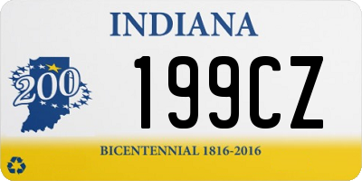 IN license plate 199CZ