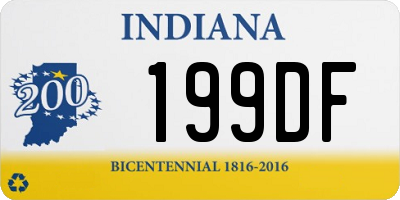 IN license plate 199DF