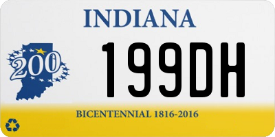 IN license plate 199DH