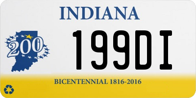 IN license plate 199DI