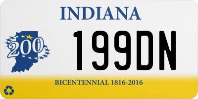 IN license plate 199DN