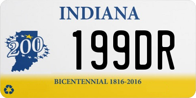 IN license plate 199DR