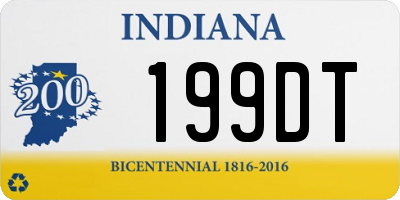 IN license plate 199DT