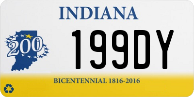 IN license plate 199DY