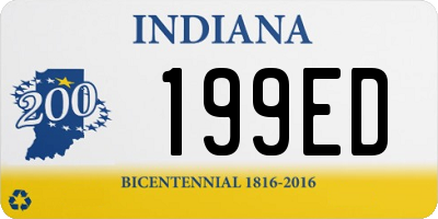 IN license plate 199ED