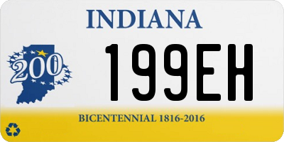 IN license plate 199EH