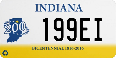 IN license plate 199EI