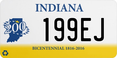 IN license plate 199EJ