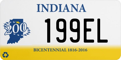 IN license plate 199EL