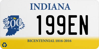 IN license plate 199EN