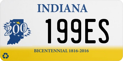 IN license plate 199ES