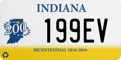 IN license plate 199EV