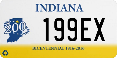 IN license plate 199EX