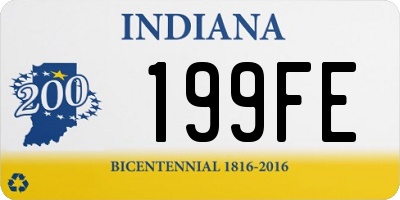 IN license plate 199FE