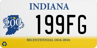 IN license plate 199FG