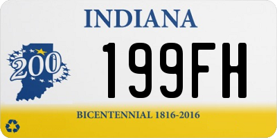 IN license plate 199FH