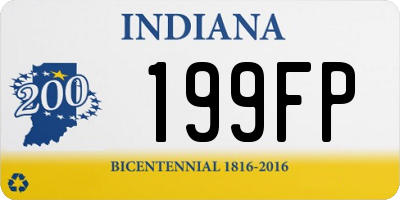 IN license plate 199FP