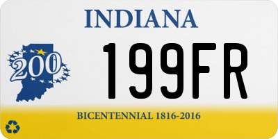 IN license plate 199FR