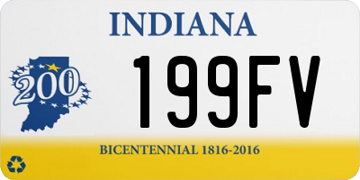 IN license plate 199FV