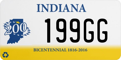 IN license plate 199GG