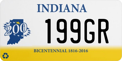 IN license plate 199GR