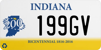 IN license plate 199GV