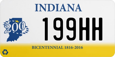 IN license plate 199HH