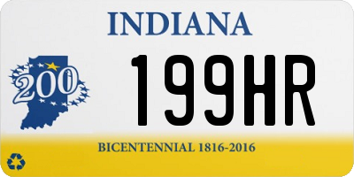 IN license plate 199HR