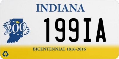 IN license plate 199IA