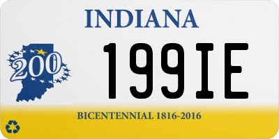 IN license plate 199IE