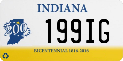 IN license plate 199IG