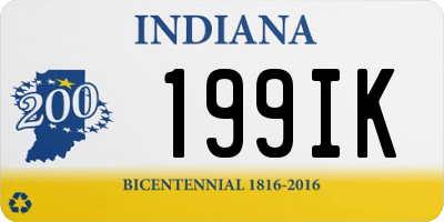 IN license plate 199IK