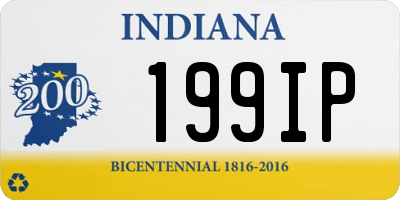 IN license plate 199IP