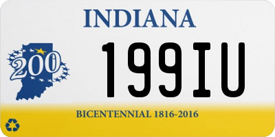 IN license plate 199IU