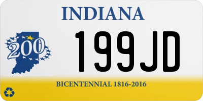 IN license plate 199JD