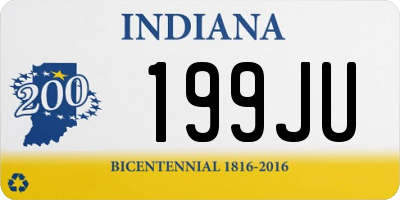 IN license plate 199JU