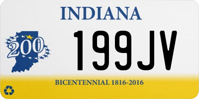 IN license plate 199JV