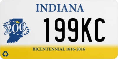 IN license plate 199KC