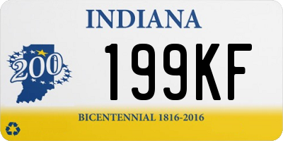 IN license plate 199KF