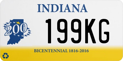 IN license plate 199KG