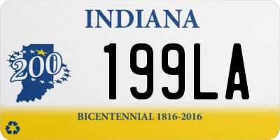 IN license plate 199LA