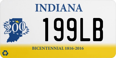 IN license plate 199LB