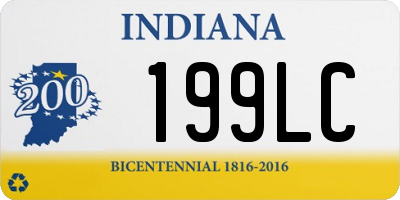 IN license plate 199LC