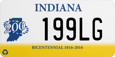 IN license plate 199LG