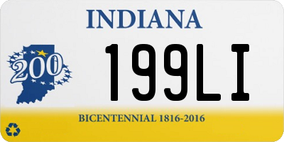 IN license plate 199LI